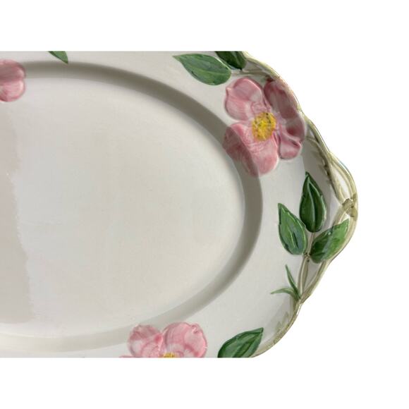Franciscan Desert Rose Vintage Oval Platter 14.5" x 10" Made in USA - Picture 5 of 7